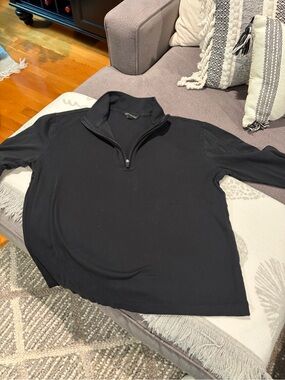 Banana Republic Black Top with Logo Tag